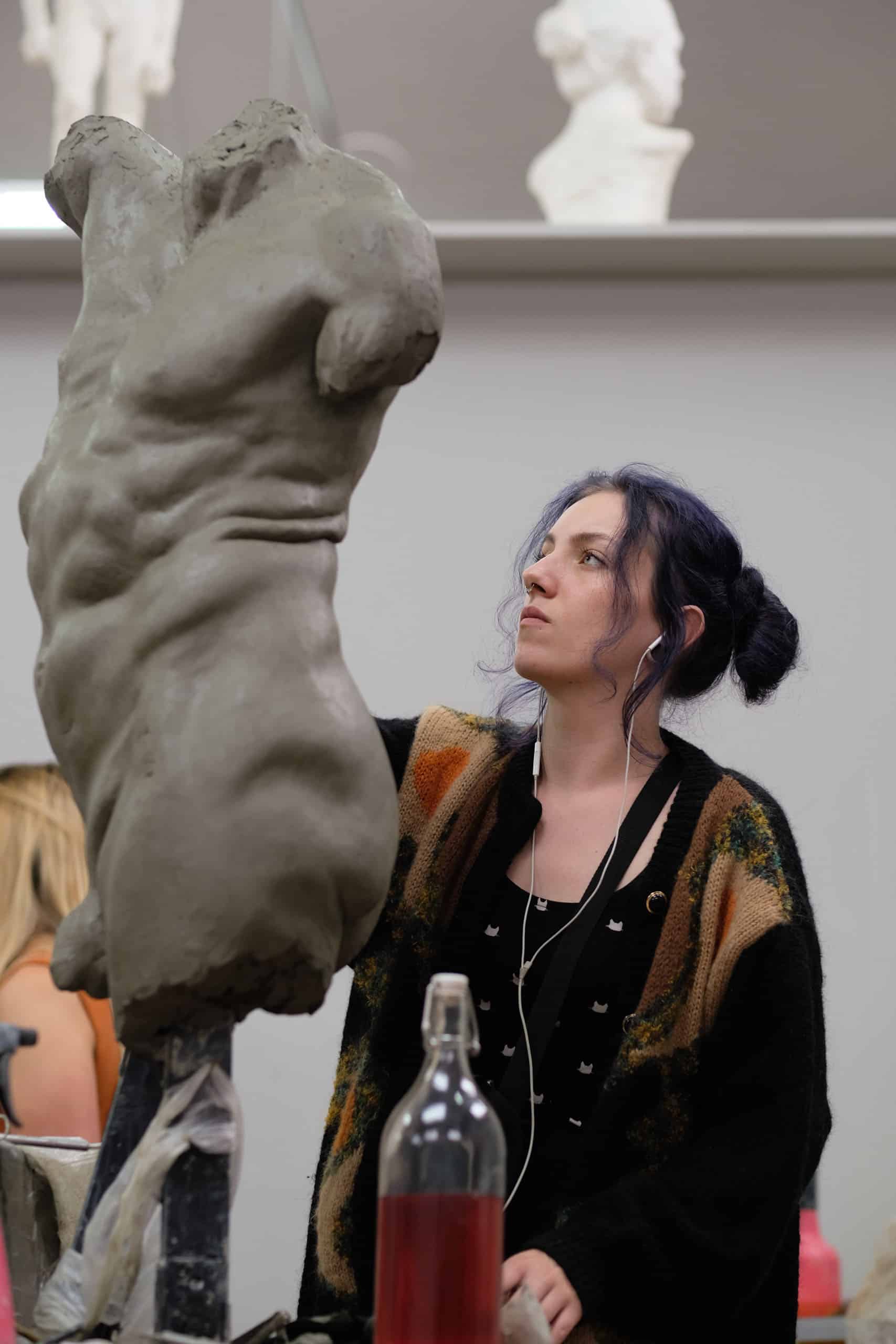 Advanced Sculpture (3rd year) life size torso