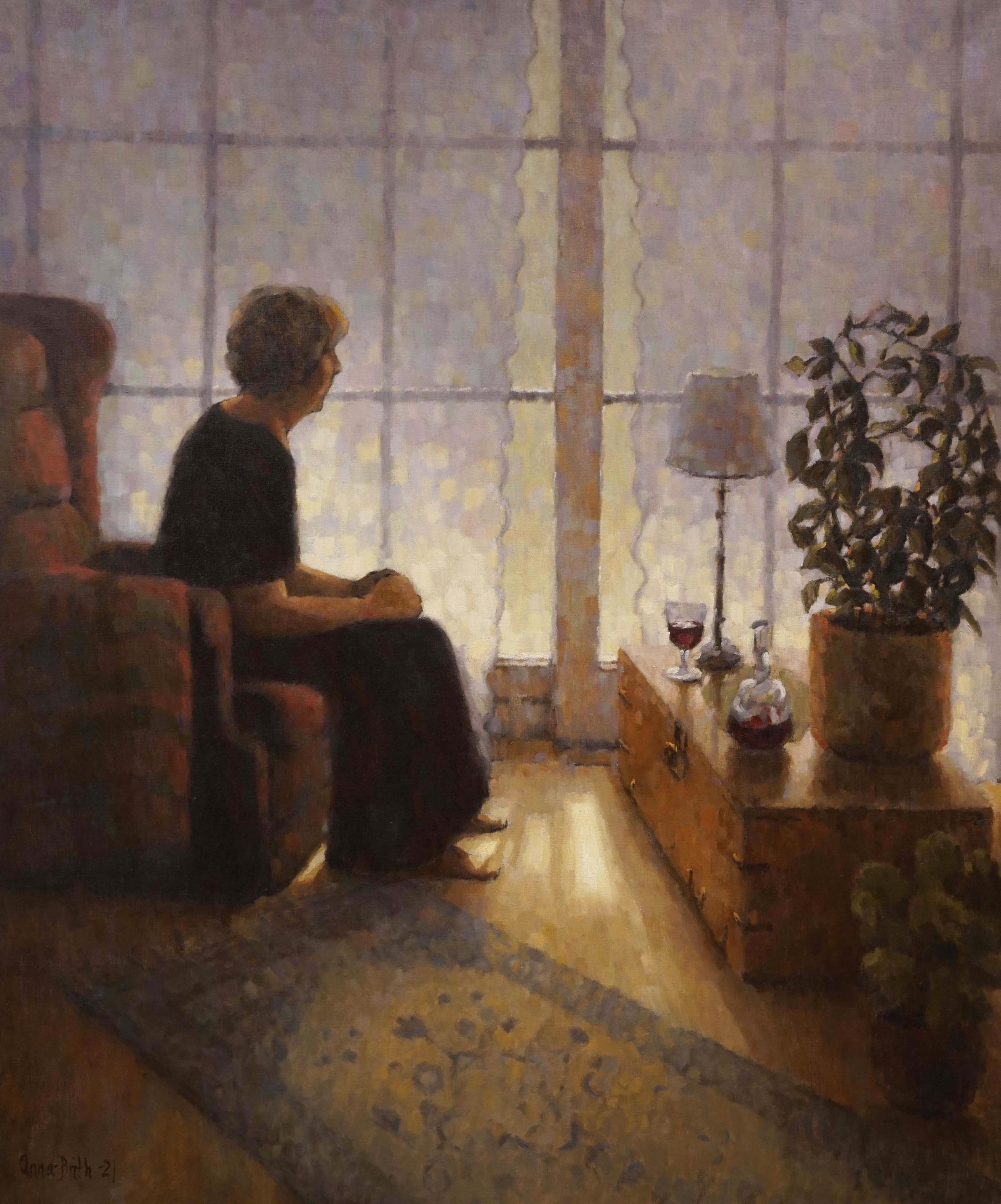 Anna-Brith Arntsen, Solitude, Oil on linen, 140 x 116 cm, 2020