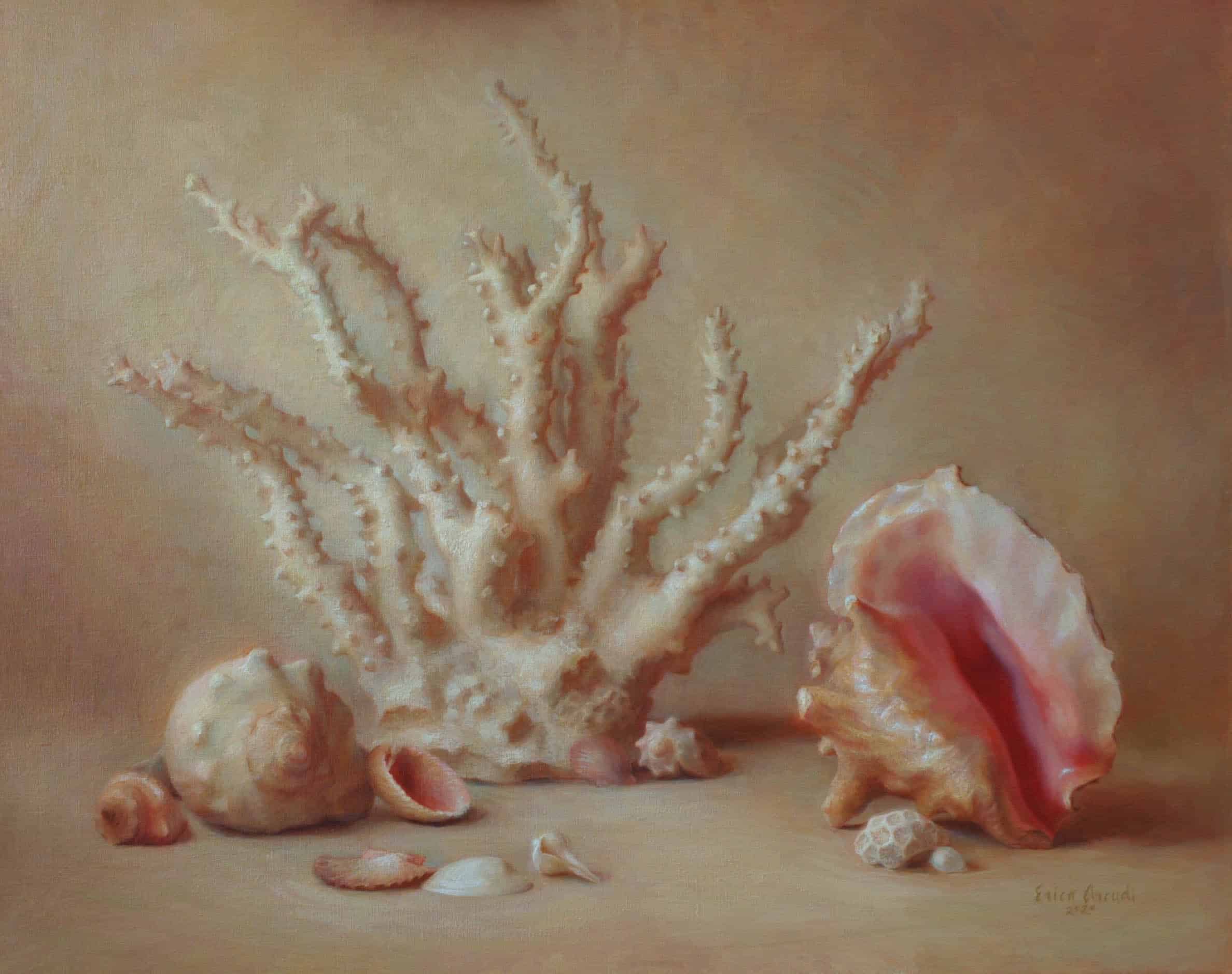 Erica Arcudi, "Collection", Oil on canvas, 24 x 30 in. 2020