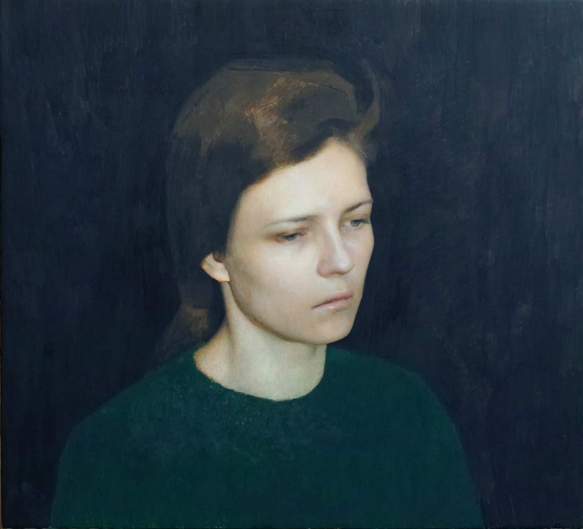 Travis Roberson Travis Roberson, Untitled, Egg tempera on panel 39 x 35