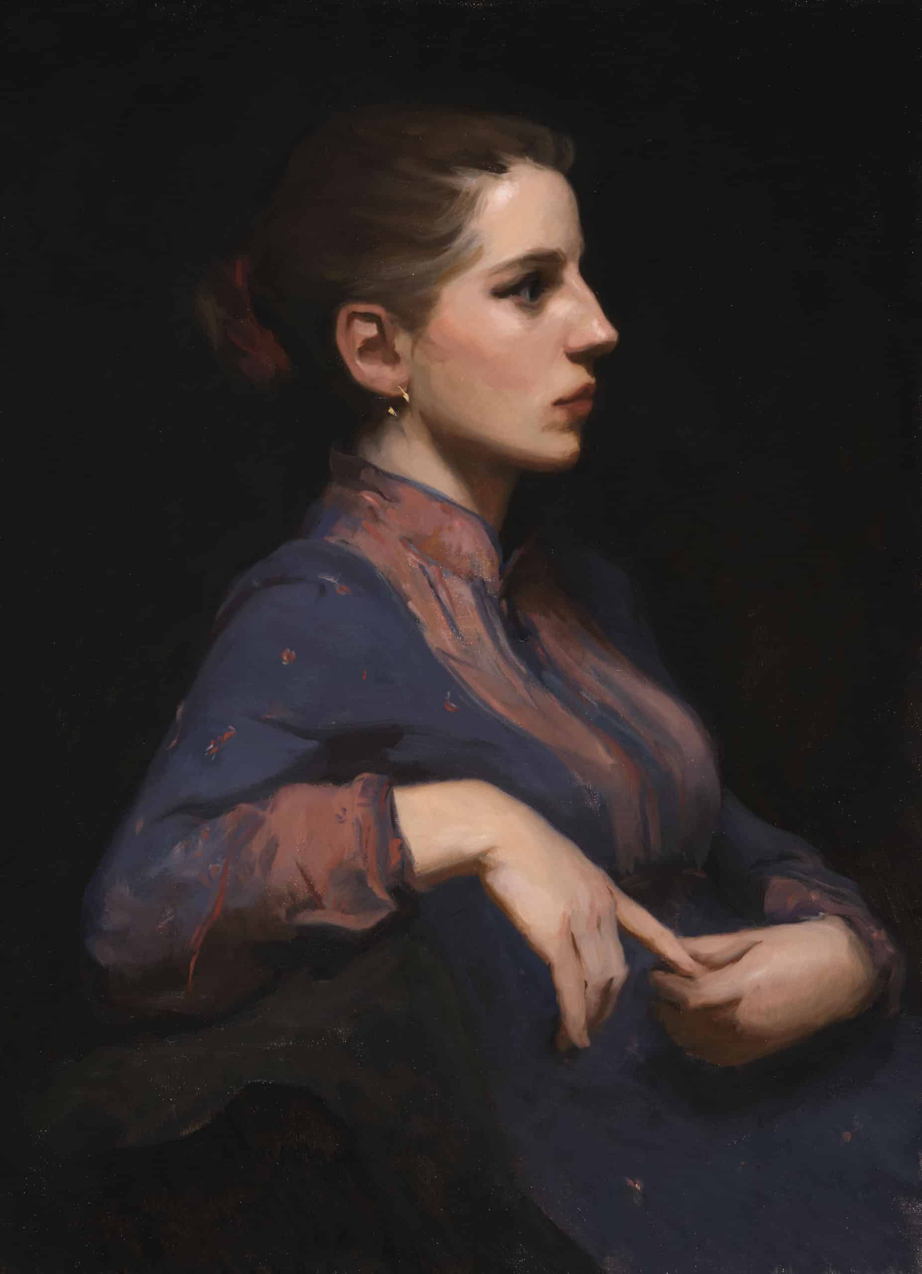 Elizabeth Ralph-Smith, Fleur, Oil on linen, 75 x 55 cm, 2023
