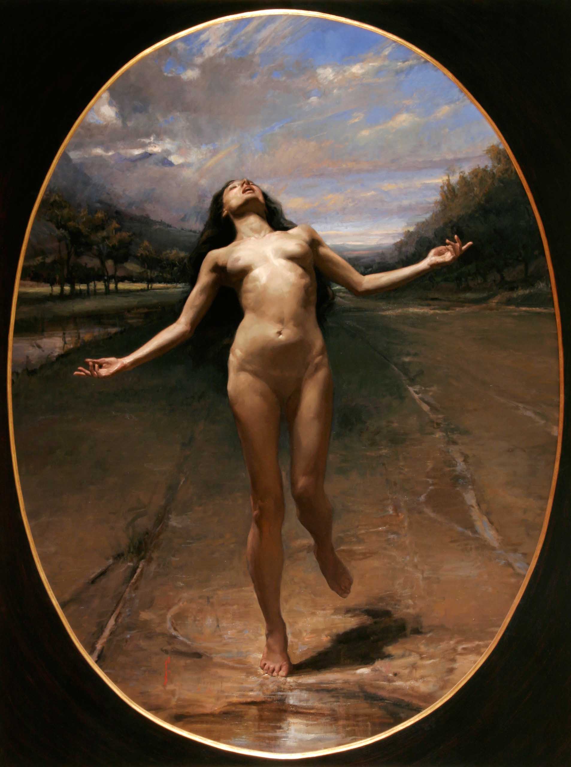 Angel Ramiro Sanchez, Song of Earth, Oil on canvas, 2006