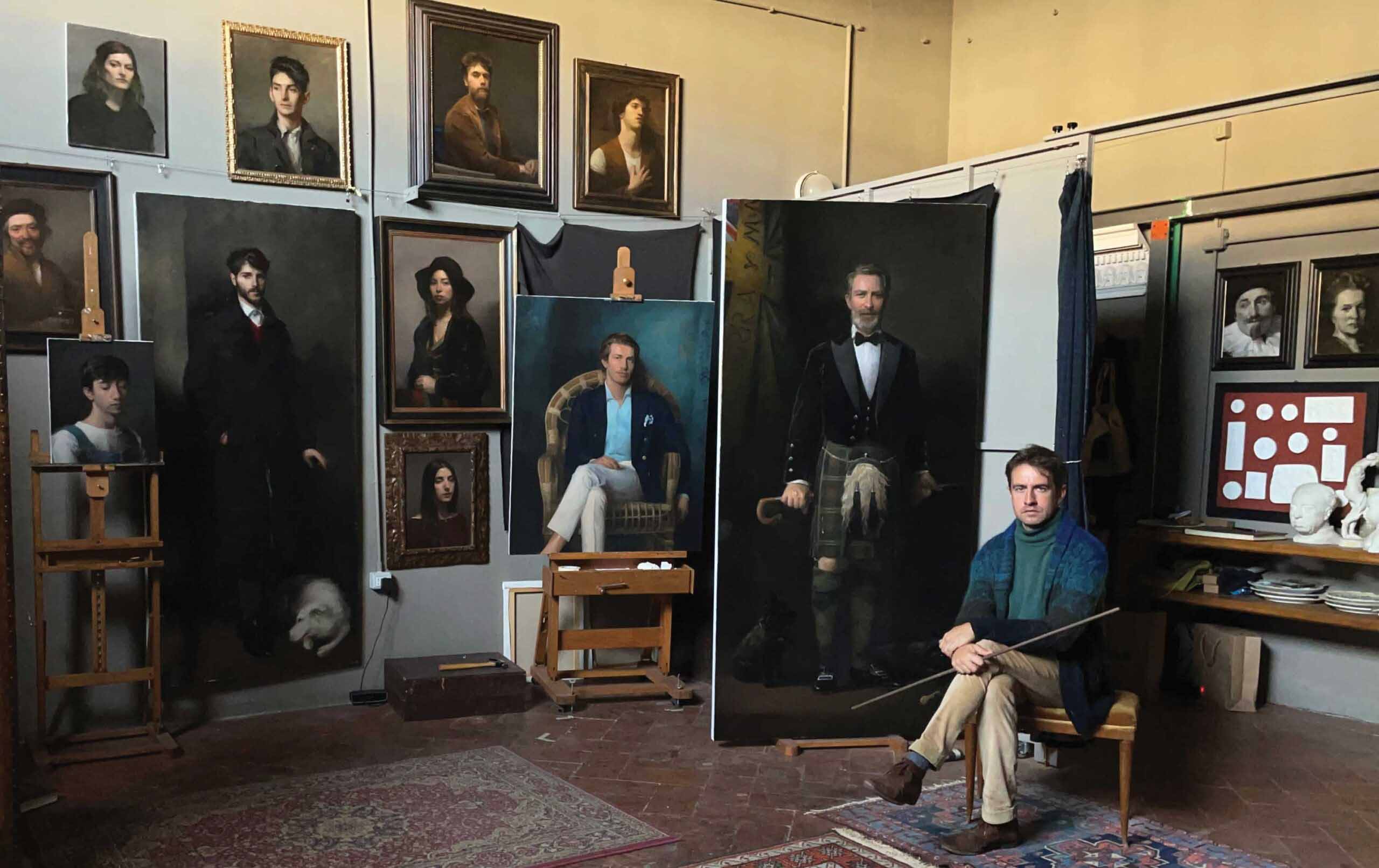 Richards-in-his-studio-scaled