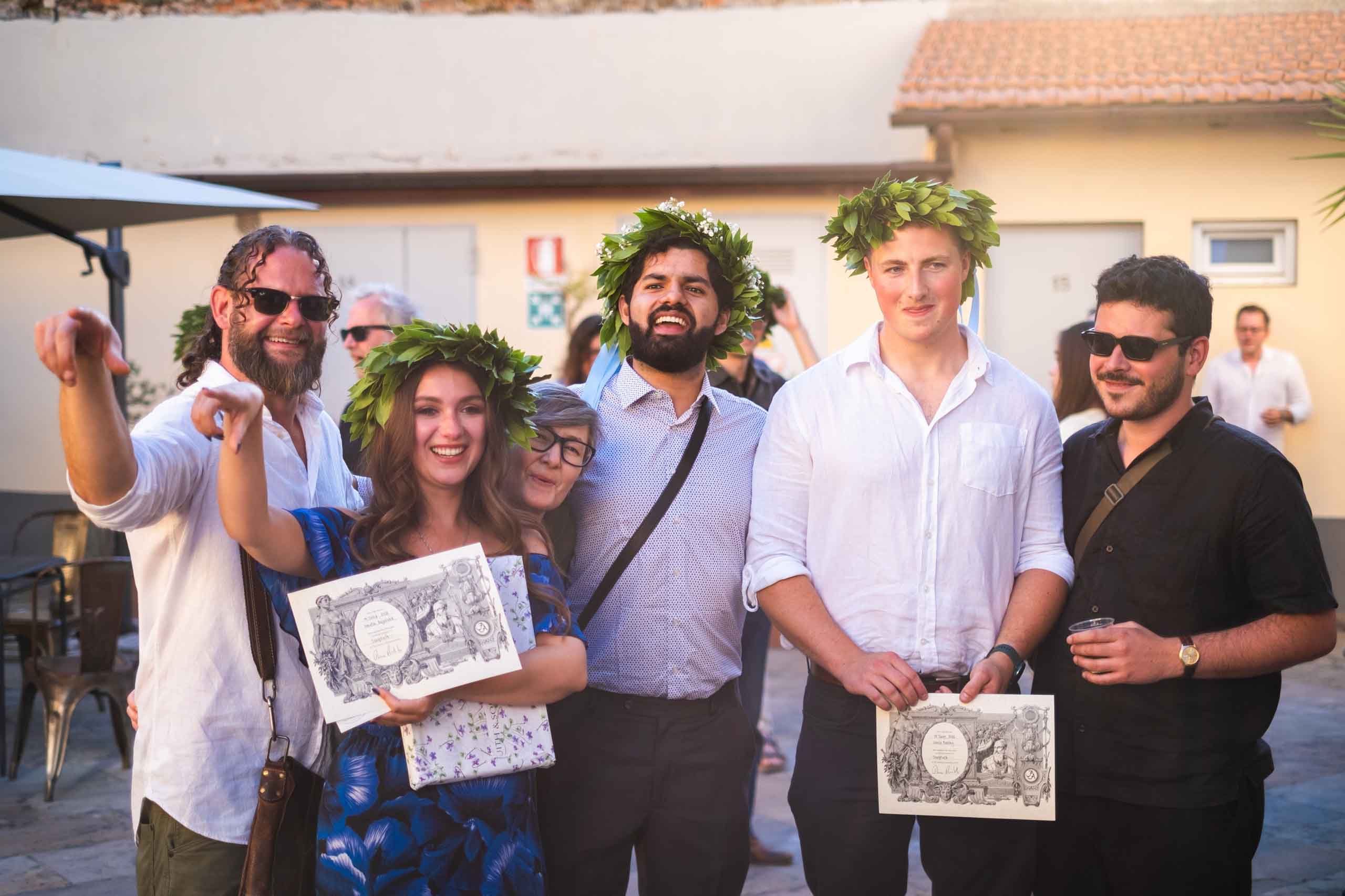 FAA Sculpture Graduates and Faculty after the End of Year Ceremony