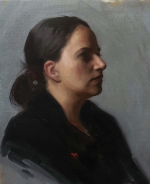 Per Olav Olsen, Portrait Study alla Prima, Oil on canvas, 40 cm x 50 cm, 2018, € 1.500. Per Olav Olsen, Portrait Study alla Prima, Oil on canvas, 40 cm x 50 cm, 2018, € 1.500.
