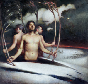 Per Elof Nilsson Ricklund, "Biegolmai", Oil on canvas, 190x200cm, 2018, Inquire for price Per Elof Nilsson Ricklund, "Biegolmai", Oil on canvas, 190x200cm, 2018, Inquire for price