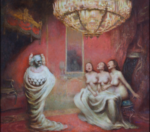 Per Elof Nilsson Ricklund, "Healers of Time", Oil on canvas, 100x90cm, 2018, Inquire for price Per Elof Nilsson Ricklund, "Healers of Time", Oil on canvas, 100x90cm, 2018, Inquire for price