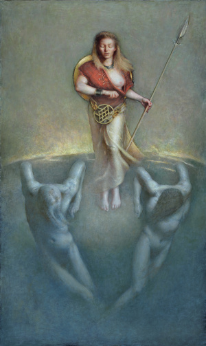Per Elof Nilsson Ricklund, "Skuld's Valendiction", Oil on canvas, 250x150cm, 2018, Inquire for price Per Elof Nilsson Ricklund, "Skuld's Valendiction", Oil on canvas, 250x150cm, 2018, Inquire for price