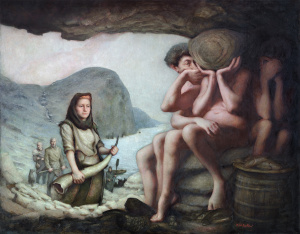 Per Elof Nilsson Ricklund,"Hollow Prosperity", Oil on canvas, 225x175cm, 2019, Inquire for price Per Elof Nilsson Ricklund,"Hollow Prosperity", Oil on canvas, 225x175cm, 2019, Inquire for price