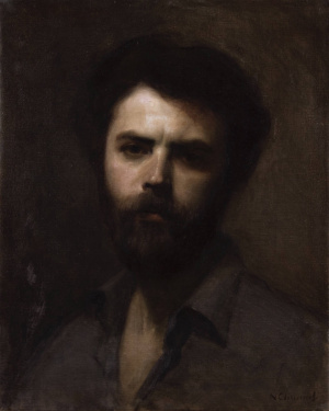 Nicholas Chaundy, 'Self Portrait', Oil on linen, 40x50 cm, 2019, €970 Nicholas Chaundy, 'Self Portrait', Oil on linen, 40x50 cm, 2019, €970