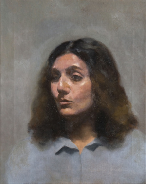 Behnaz Alebouyeh Semami, Advanced Painting portrait, FAA Sweden