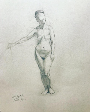 Borja Perez Mielgo, Intensive Drawing Program pencil drawing, FAA Florence