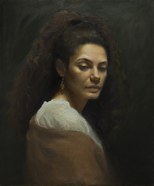 Cassidy Boyuk, Advanced Painting portrait, FAA Florence