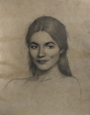 Clementine Hanbury, 3rd year student FAA Florence, "Katie", done in quarantine
