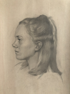 Clementine Hanbury, 3rd year student FAA Florence, "Lily", done in quarantine