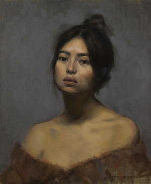 Clementine Hanbury, Advanced Painting portrait, FAA Florence