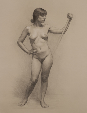 Emma Garay, Intensive Drawing Program pencil drawing, FAA Florence