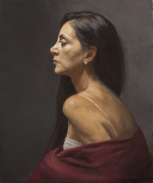 Joanna Miller, Advanced Painting, Portrait of Sylvia, FAA Florence