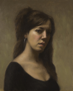 Laura Wenmaekers, Advanced Painting self portrait, FAA Florence