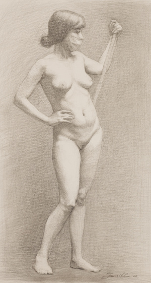 Marco Fariello, Intensive Drawing Program pencil drawing, FAA Florence
