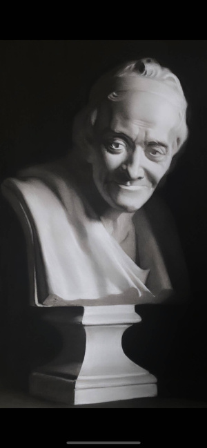 Olivia Hosking, Intermediate Program, cast drawing, FAA US