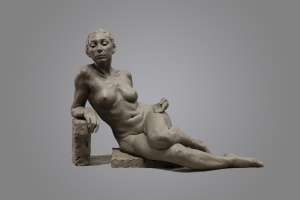 Sandeep Krishnan, Advanced Sculpture 3/4 reclining pose, waterbased clay, FAA Florence