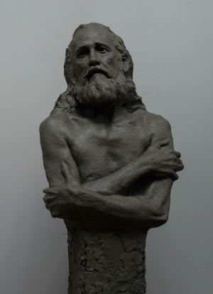 Sandeep Krishnan, Advanced Sculpture portrait, waterbased clay, FAA Florence