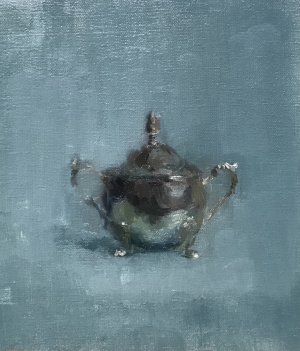 Tara Glenny, advanced program FAA Florence, "Sugar Dish" painted in quarantine