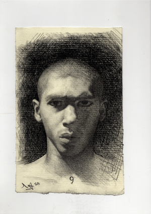 Thelonious Stokes, Intermediate program, FAA Florence, self portrait done in quarantine