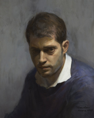 Thomas Graveleau, Advanced Painting portrait, FAA Florence