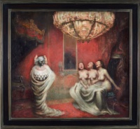 "Healers of Time" Oil on canvas, 90 x 100 cm (framed), 2018