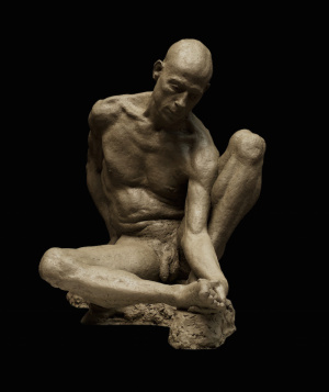 Sanne Van Tongeren, "Tarantula", Finished clay, 3/4 life-size, 2017 Sanne Van Tongeren, "Tarantula", Finished clay, 3/4 life-size, 2017