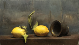 Cassidy Boyuk, "Lemons", Oil on canvas, 30x50 cm, 2021 Cassidy Boyuk, "Lemons", Oil on canvas, 30x50 cm, 2021
