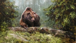 E.S. Barkin, "Clearing", Oil on canvas, 40X69 cm, 2021 E.S. Barkin, "Clearing", Oil on canvas, 40X69 cm, 2021