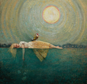 Louise Camille Fenne, "In Between (The Echoes and Now)", Oil on linen, 105x110 cm, 2020 Louise Camille Fenne, "In Between (The Echoes and Now)", Oil on linen, 105x110 cm, 2020