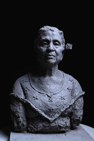 "Mamta", Finished clay, 50x36x26 cm, 2021 Ruchi Aurori, "Mamta", Finished clay, 50x36x26 cm, 2021