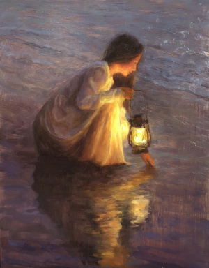 "Hope", Oil on brass, 35x45 cm, 2021 Onnalin Lojanakosin, "Hope", Oil on brass, 35x45 cm, 2021