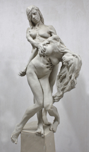 Silvia Juez Linares, "Dona Natura", Finished clay, H130 x W70 x D50 cm, 2021 Silvia Juez Linares, "Dona Natura", Finished clay,H130 x W70 x D50 cm, 2021