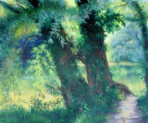 Anna Maria Fusaro, "Twins", Oil on canvas, 60x50 cm, 2020 Anna Maria Fusaro, "Twins", Oil on canvas, 60x50 cm, 2020