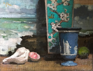 Paula Rubino, "Weathered Shells", Oil on linen board, 25.5x33 cm (10x13 in), 2019 Paula Rubino, "Weathered Shells", Oil on linen board, 25.5x33 cm (10x13 in), 2019
