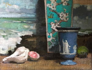 Paula Rubino, "Weathered Shells", Oil on linen board, 25.5x33 cm (10x13 in), 2019 Paula Rubino, "Weathered Shells", Oil on linen board, 25.5x33 cm (10x13 in), 2019