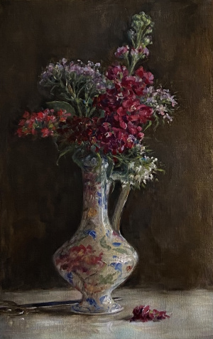 Tina Orsolic, "Spring Flowers", Oil on canvas, 55x35 cm, 2020 Tina Orsolic, "Spring Flowers", Oil on canvas, 55x35 cm, 2020