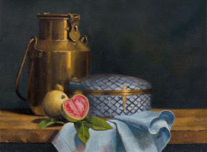 Duhita Samaiyar, "Red Guavas", Oil on linen, 40x30 cm, 2020 Duhita Samaiyar, "Red Guavas", Oil on linen, 40x30 cm, 2020