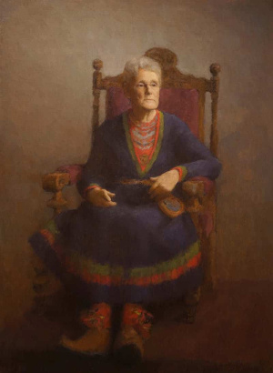 Anna-Brith Arnsten, "Ester", Oil on linen, 75x102 cm, 2019 Anna-Brith Arnsten, "Ester", Oil on linen, 75x102 cm, 2019
