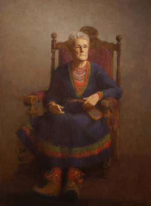 Anna-Brith Arnsten, "Ester", Oil on linen, 75x102 cm, 2019 Anna-Brith Arnsten, "Ester", Oil on linen, 75x102 cm, 2019