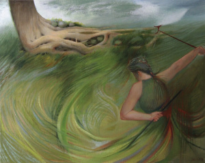 Nicole Alger, "Business", Oil, 41x51 cm (16x20 in), 2019 Nicole Alger, "Business", Oil, 41x51 cm (16x20 in), 2019