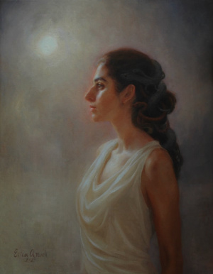 Erica Arcudi, "Medusa", Oil on canvas, 61x76 cm (24x30 in), 2020 Erica Arcudi, "Medusa", Oil on canvas, 61x76 cm (24x30 in), 2020