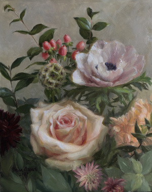 "Primavera", Oil on panel, 20x25 cm (8x10 in), 2021 Erica Arcudi, "Primavera", Oil on panel, 20x25 cm (8x10 in), 2021