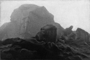 Jessca Keiser, "Cowand Calf", Charcoal on paper, 23x30.5 cm (9x12 in), 2020 Jessca Keiser, "Cowand Calf", Charcoal on paper, 23x30.5 cm (9x12 in), 2020