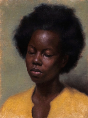 Laura Wenmaekers, "Kavinya", Oil on canvas, 26.5x34.5 cm, 2021 Laura Wenmaekers, "Kavinya", Oil on canvas, 26.5x34.5 cm, 2021